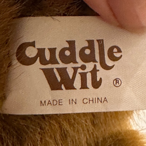 Cuddle Wit Dark Brown Bear Stuffed Animal Sitting 14 inch Plush with Bow Tie - Picture 3 of 5